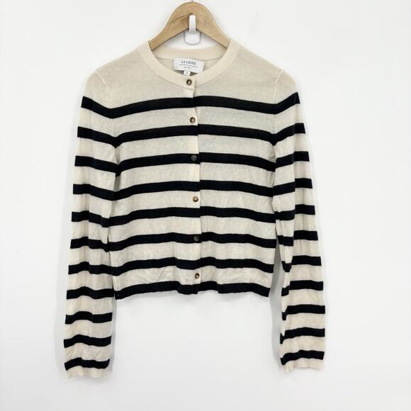 La Ligne Sweaters - La Ligne Cashmere Cardigan Sweater Women Small Old Money Capsule Parisian Luxury